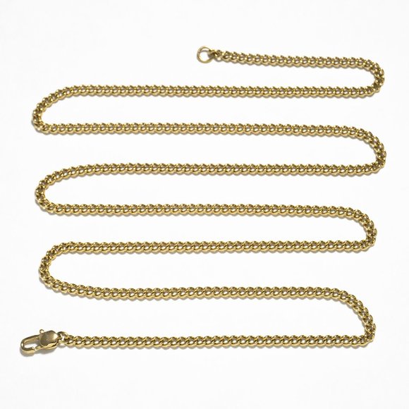 VITALY Curb Chain - Gold - 75cm - Picture 2 of 5